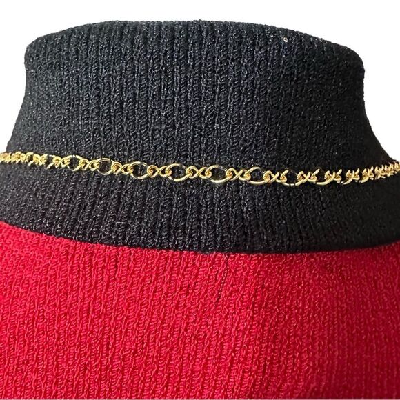 Toula Red Military Knit Blazer Gold Detailing Sz 4 NWT - Picture 10 of 15